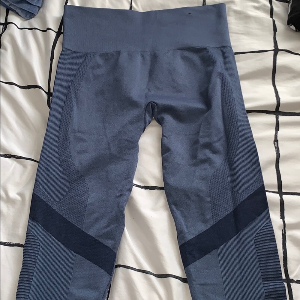 Xersion High Waisted Leggings Blue Medium